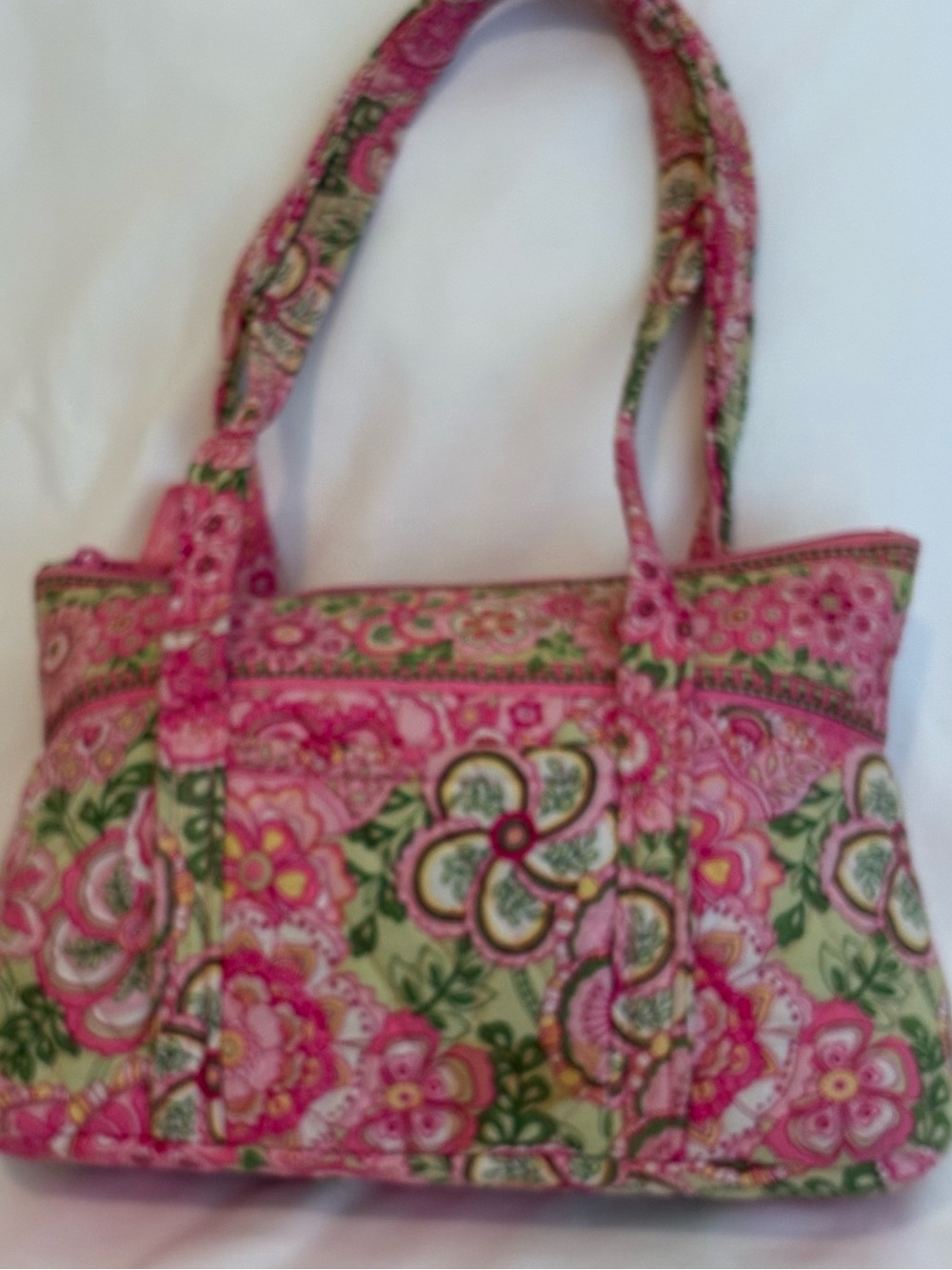 Vintage Vera Bradley “Petal Pink” Little Betsy Quilted Shoulder Bag 2006